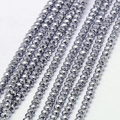 Electroplate Non-magnetic Synthetic Hematite Beads Strands X-G-J160-A-01-1