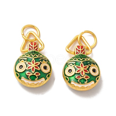 Zinc Alloy Enamel Pendants PALLOY-M210-01G-01-1