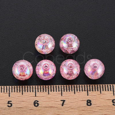 Transparent Crackle Acrylic Beads MACR-S373-66-L04-1