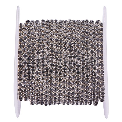 Brass Rhinestone Strass Chains CHC-R125-S6-08S-1