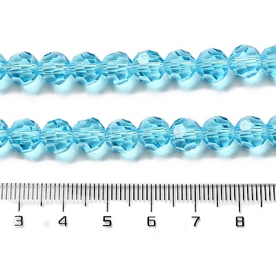 Transparent Glass Beads EGLA-A035-T8mm-D08-1