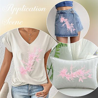 Computerized Embroidery Polyester Ornament Accessories DIY-WH20063-032C-1
