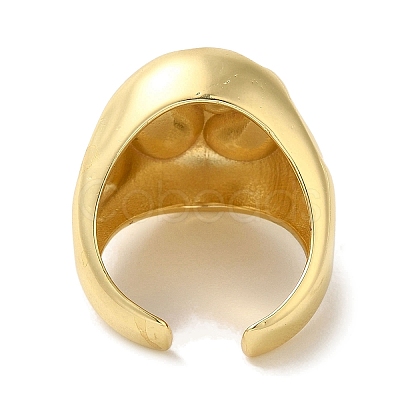 Rack Plating Brass Cuff Rings RJEW-H228-19G-1