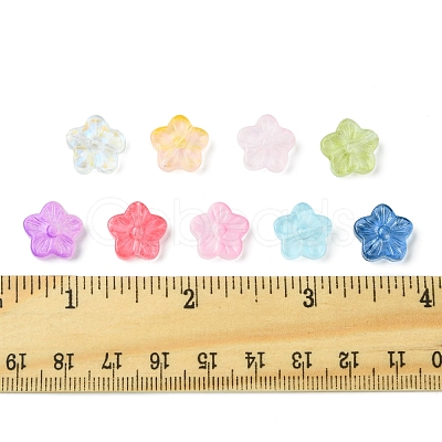 30Pcs Baking Paint Glass Beads GLAA-FS0001-97D-1