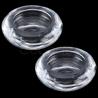 2Pcs Glass Candle Cups AJEW-SC0004-47B-1
