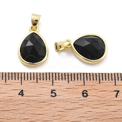 Natural Obsidian Charms G-L553-47G-01-1