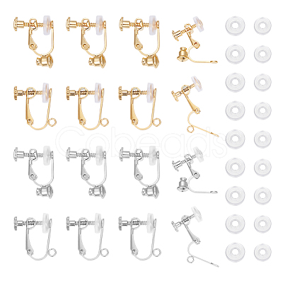 16Pcs 4 Styles 304 Stainless Steel Findings Converter STAS-UN0053-23-1