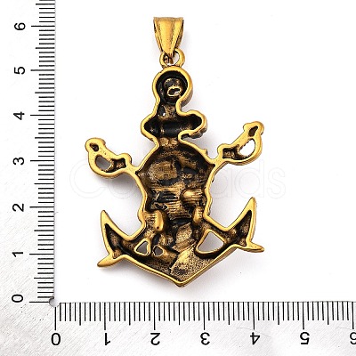304 Stainless Steel Big Pendants LS-STAS-P367-01AG-1