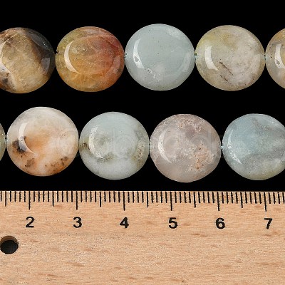 Natural Flower Amazonite Beads Strands G-L648-B13-15mm-1