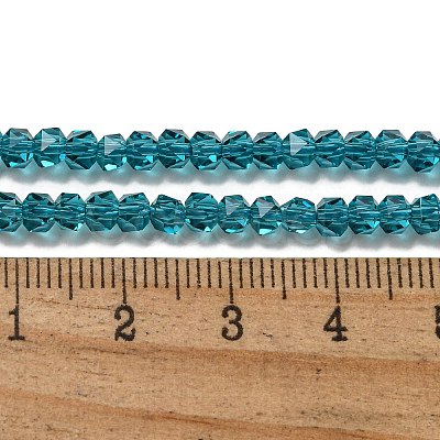 Electroplate Glass Beads Strands GLAA-Q105-02-11-1
