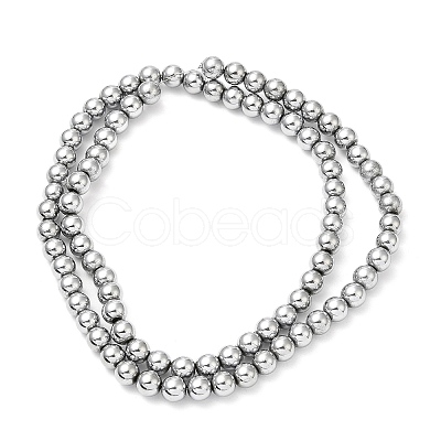 Electroplate Synthetic Non-magnetic Hematite Beads Strands G-E602-04D-1