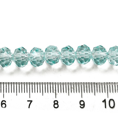Transparent Baking Paint Glass Beads Strands DGLA-A034-T8mm-D01-1