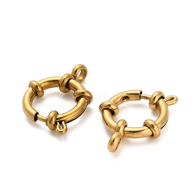 304 Stainless Steel Spring Ring Clasps STAS-K288-03D-G-1
