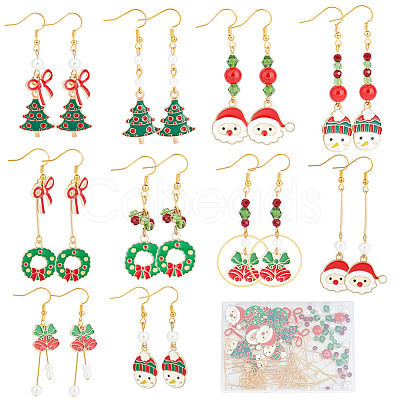 Christmas Earring Making Kit DIY-SC0021-83-1