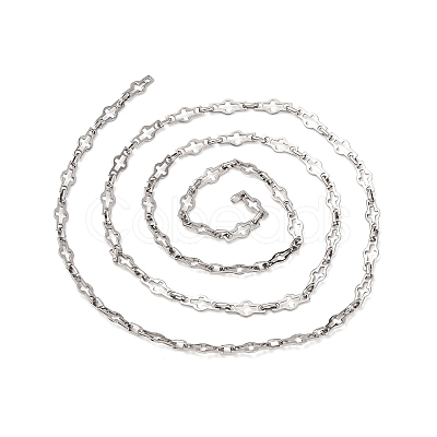304 Stainless Steel Hollow Cross Link Chains CHS-S012-14P-1