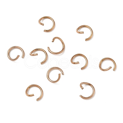 304 Stainless Steel Open Jump Rings STAS-Z150-01D-RG-1