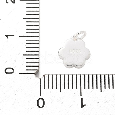 925 Sterling Silver Enamel Flower Charms LS-STER-D300-04S-01-1
