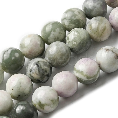 Natural Peace Jade Beads Strands G-E598-04B-1