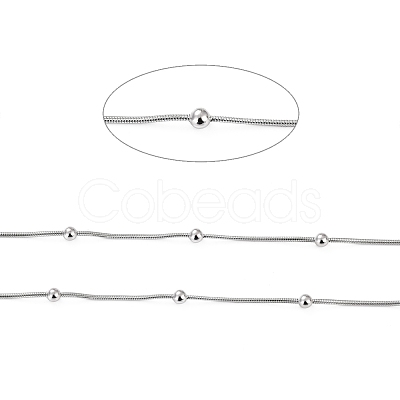 Tarnish Resistant 304 Stainless Steel Snake Chains CHS-P014-02P-1