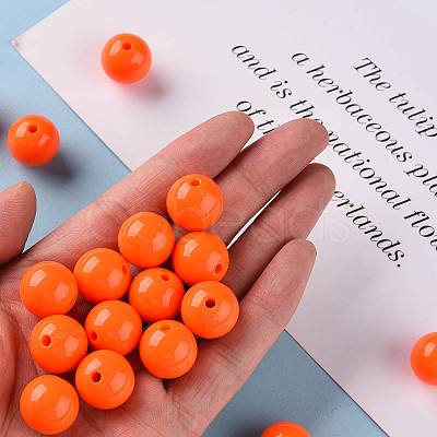 Opaque Acrylic Beads MACR-S370-C16mm-20-1