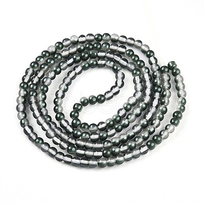 Baking Paint Transparent Glass Beads X1-DGLA-N011-4mm-07-1