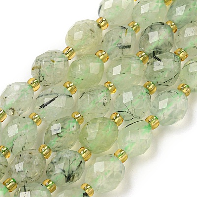 Natural Prehnite Beads Strands G-N342-43-1