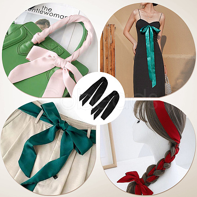 Long Polyester Silk Scarf for Women Girls AJEW-WH20042-77C-1