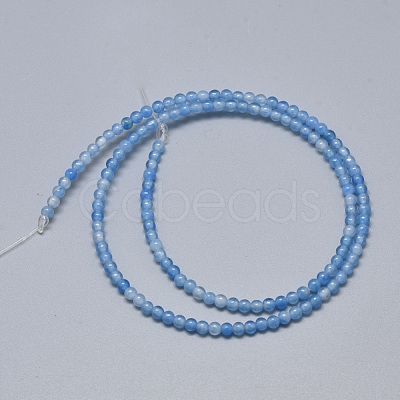 Natural White Jade Beads Strands G-S266-3mm-14A-1