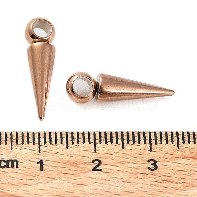 Ion Plating(IP) 201 Stainless Steel Pendants STAS-M323-28RG-1-1