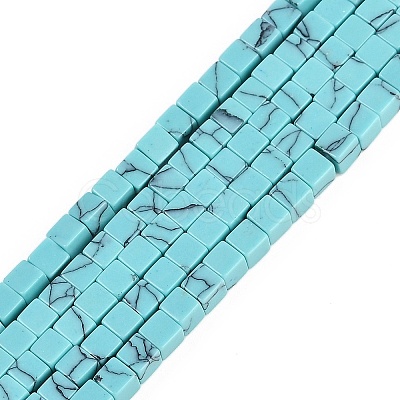 Synthesis Turquoise Beads Strands G-B129-A07-01-1