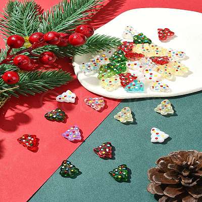 6Pcs Handmade Bumpy Glass Beads Strands LAMP-FS0001-16F-1