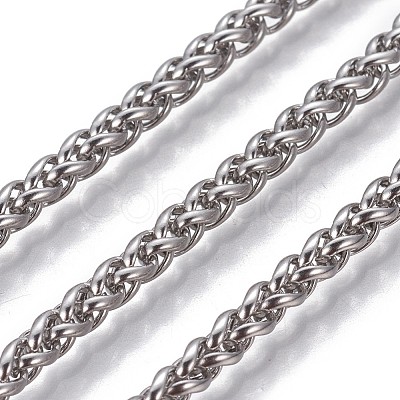 Tarnish Resistant 304 Stainless Steel Wheat Chains CHS-P007-13P-1