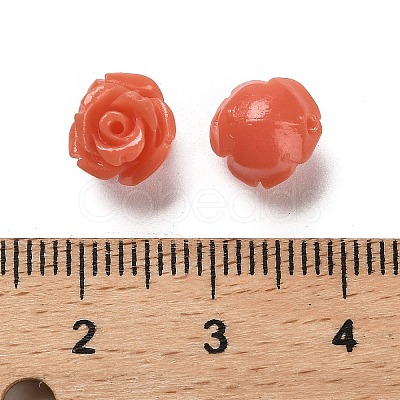 Synthetic Coral Carved Beads CORA-H003-01B-25-1