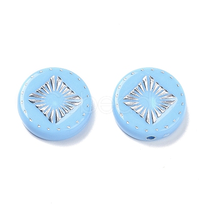 Opaque Acrylic Beads LS-OACR-G016-07E-1