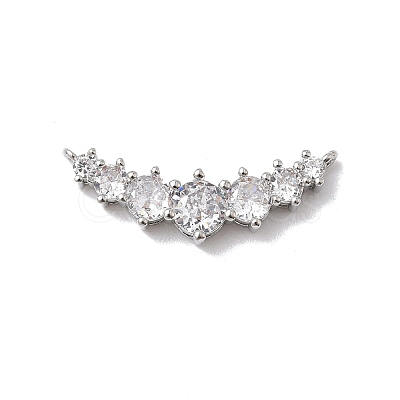 Brass Micro Pave Cubic Zirconia Pendants KK-Z128-01P-1
