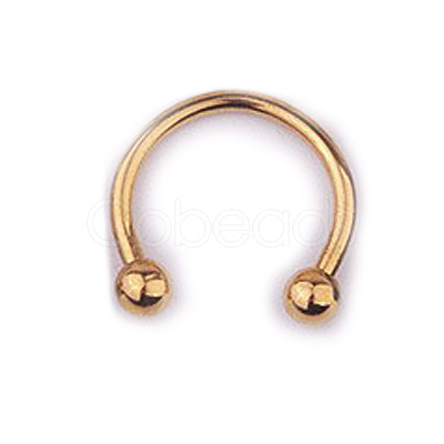 303 Stainless Steel Circular/Horseshoe Barbell Nose Rings WG86D19-17-1