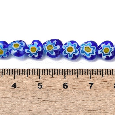 Handmade Millefiori Lampwork Beads Strands LAMP-G166-15E-1