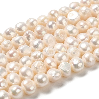 Natural Cultured Freshwater Pearl Beads Strands PEAR-E017-17-1