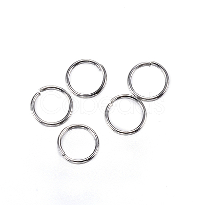 Tarnish Resistant 304 Stainless Steel Open Jump Rings STAS-E147-37P-5mm-1