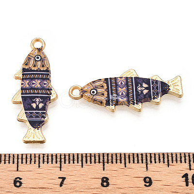 Alloy Enamel Pendants FIND-C037-16G-04-1-1