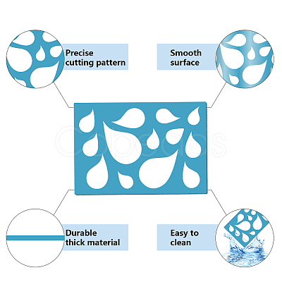 Acrylic Earring Handwork Template DIY-WH0359-067-1