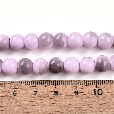 Baking Paint Glass Beads X1-DGLA-N013-8mm-08-1