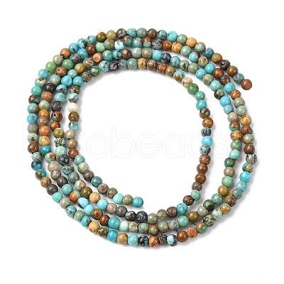 Natural Turquoise Beads Strands X-G-K366-G01-2mm-1