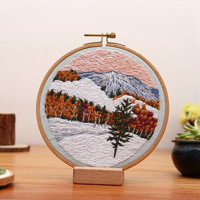 DIY Scenery Embroidery Kit DIY-O021-11B-1