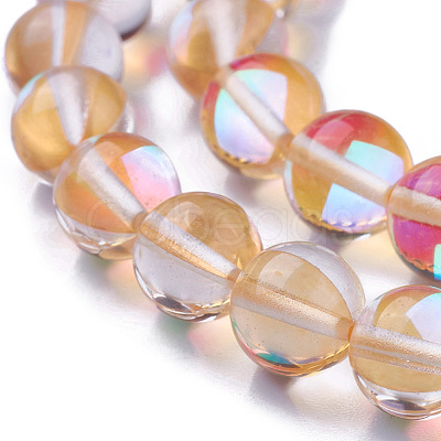 Synthetic Moonstone Beads Strands G-F143-8mm-15-1