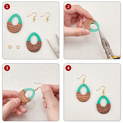 DIY Dangle Earring Making Kits DIY-OC0002-53-1