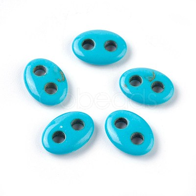 Synthetic Turquoise Links connectors TURQ-F012-01A-1