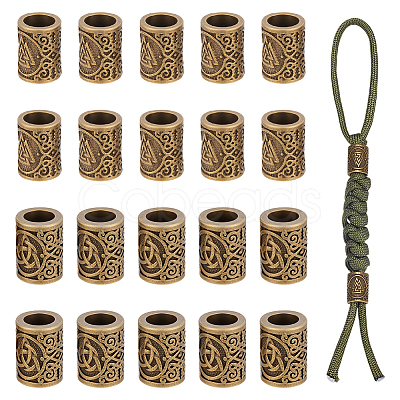 20Pcs 2 Styles Tibetan Style Alloy Beads FIND-UN0007-87-1