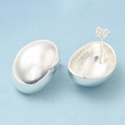 Rack Plating Brass Stud Earrings EJEW-F324-03S-1