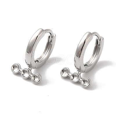 Brass Stud Earring Findings KK-U013-10P-1